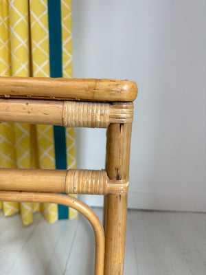 Vintage Rattan Nesting Tables, Set of 3