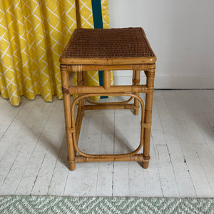 Vintage Rattan Nesting Tables, Set of 3