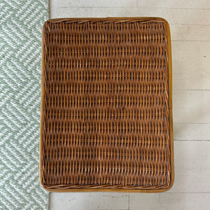 Vintage Rattan Nesting Tables, Set of 3