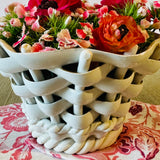 Woven Italian Ceramic Basket