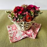 Woven Italian Vintage Ceramic Basket