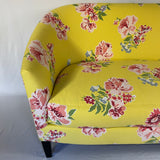 Vintage Swans Island Floral Upholstered Loveseat