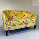 Vintage Swans Island Floral Upholstered Loveseat