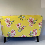 Vintage Swans Island Floral Upholstered Loveseat