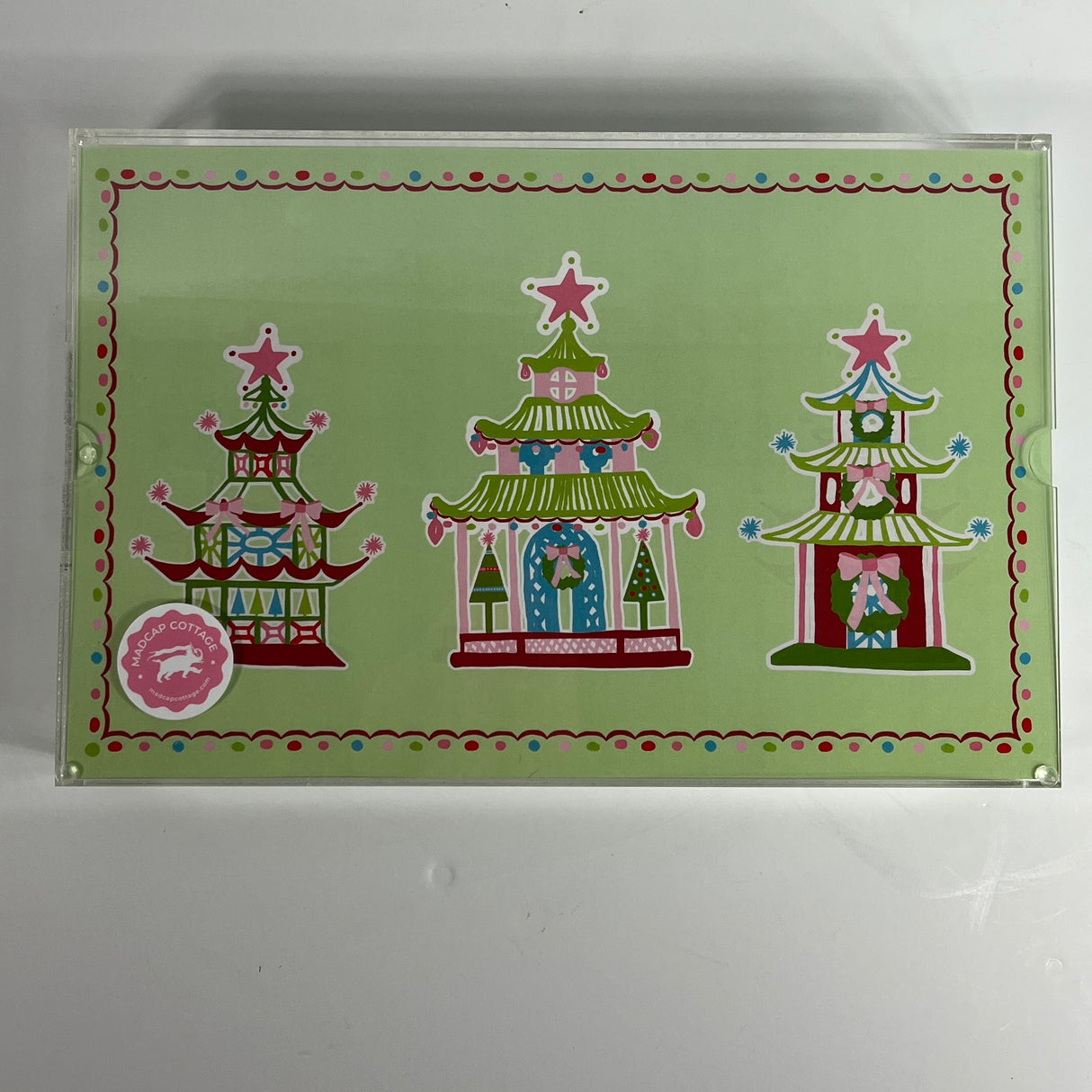 Pagoda Trio Rectangular Acrylic Tray