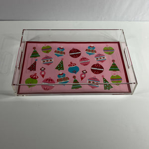 Darling Ornaments Rectangular Acrylic Tray