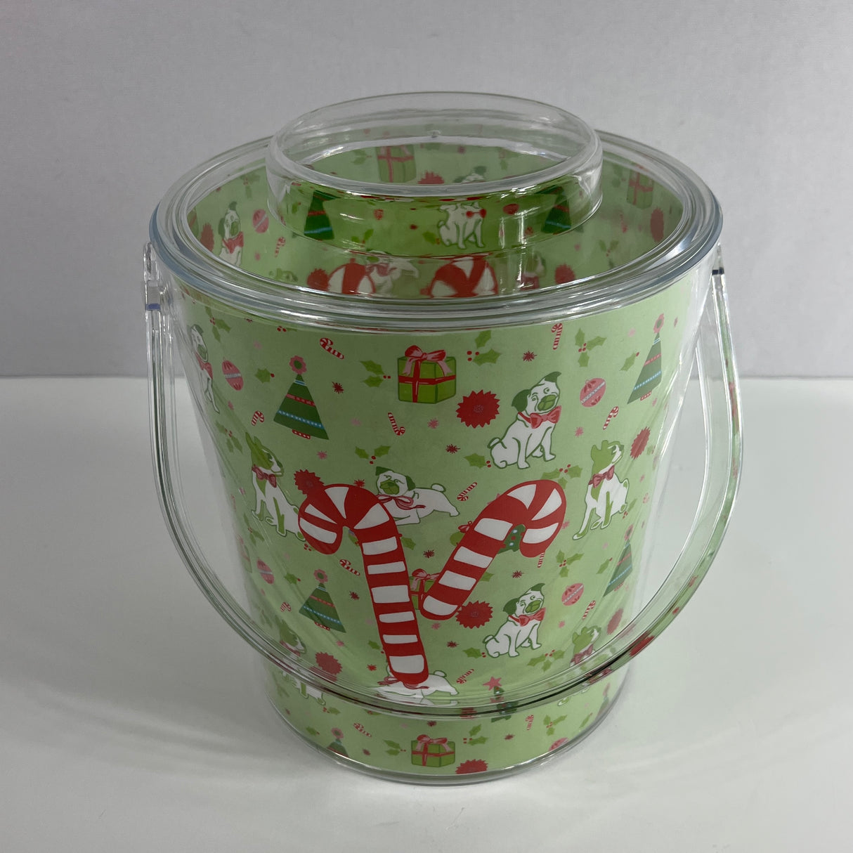 Deck the Halls Acrylic Ice Bucket