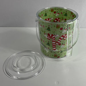 Deck the Halls Acrylic Ice Bucket