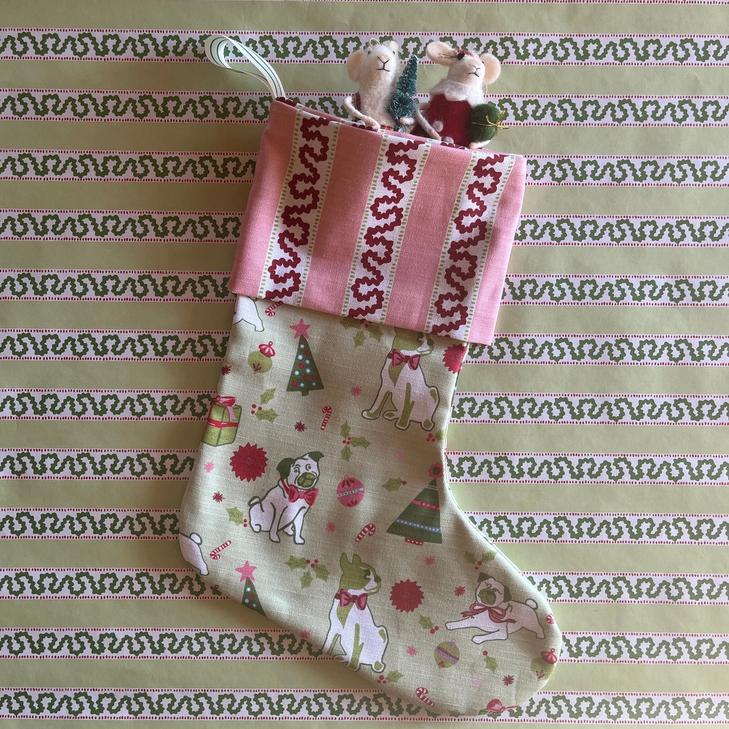 Readymade Deck the Halls Holiday Stocking