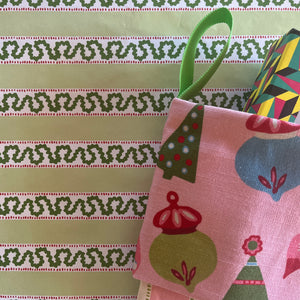 Cabana Boy Pink Christmas Stocking