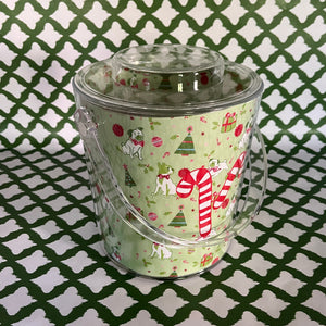 Deck the Halls Acrylic Ice Bucket