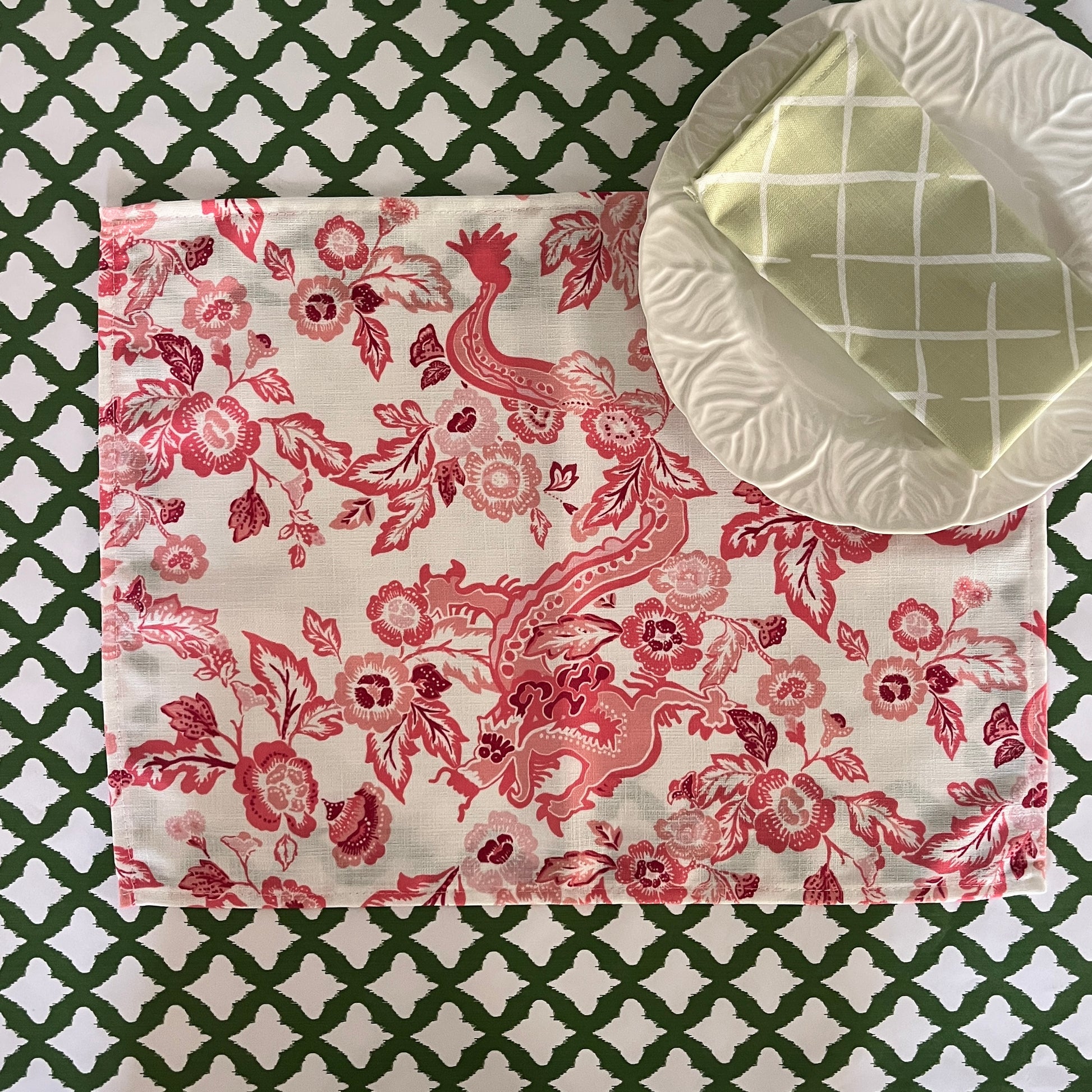 Coral Linen Placemats (Set of 4)