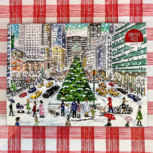 New York City Snowfall on Park Avenue 1,000-Piece Christmas Jigsaw Puzzle