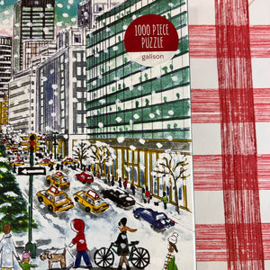 New York City Snowfall on Park Avenue 1,000-Piece Christmas Jigsaw Puzzle