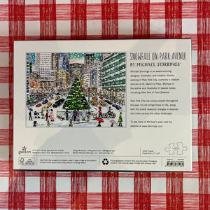 New York City Snowfall on Park Avenue 1,000-Piece Christmas Jigsaw Puzzle