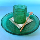 Gin Lane Meadow Green No-Iron Cocktail Coasters, Set of 4