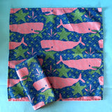 Whale of a Time Candyfloss Pink Cloth Dinner Napkins, Set of 2