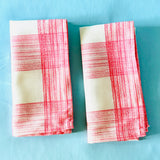 Gin Lane Rhubarb Dinner Napkins, Set of 2