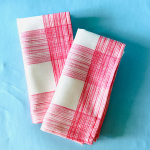 Gin Lane Rhubarb Dinner Napkins, Set of 2