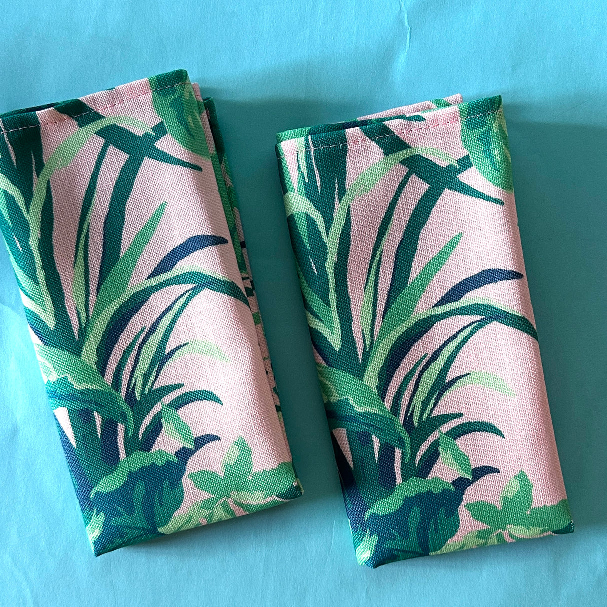 Jungle Road Bahama Pink Dinner Napkins, Set of 2