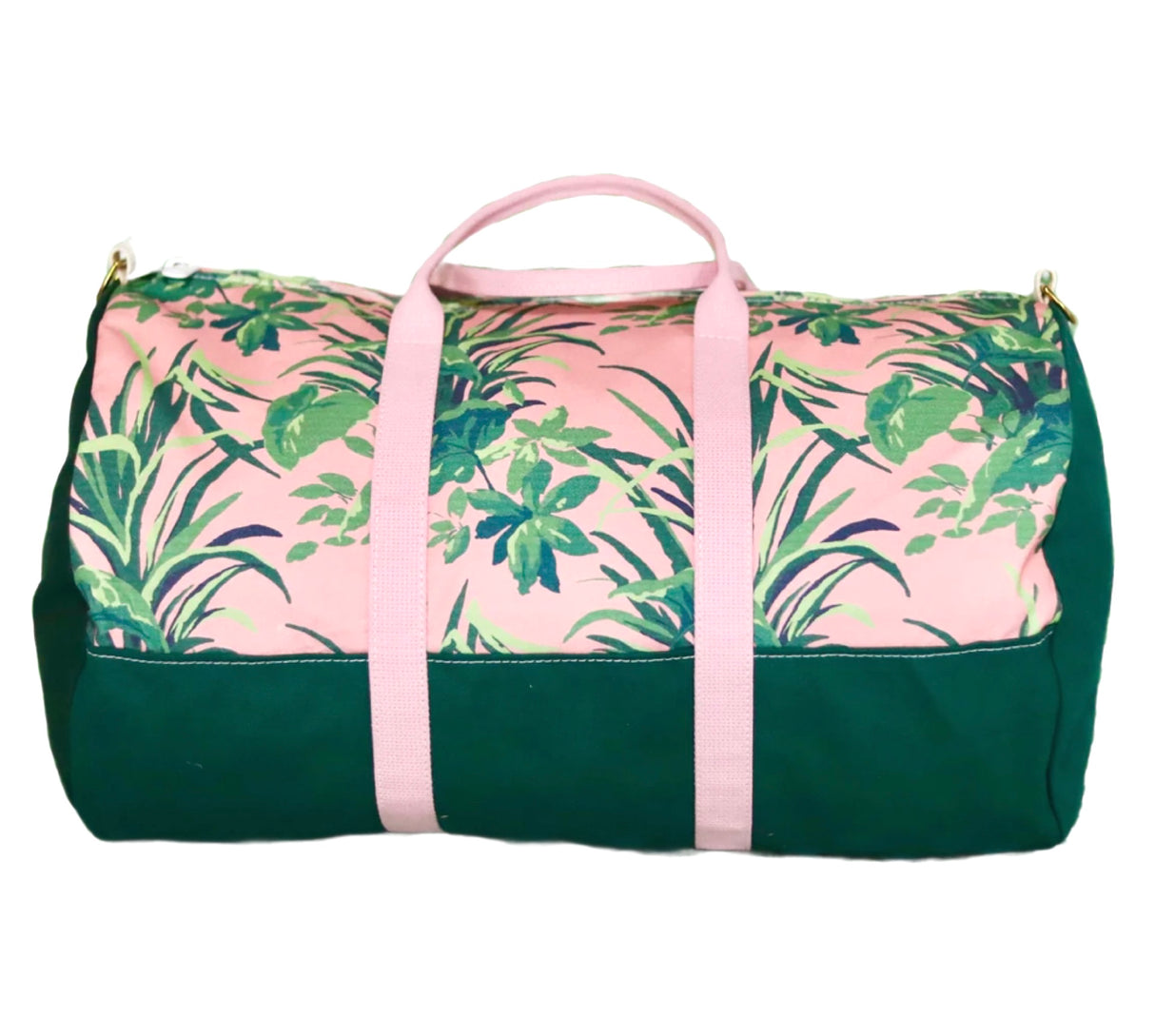 Jungle Road Bahama Pink Canvas Duffel