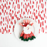 Club House 12' Paper Table Runner - Red