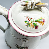 Vintage Floral/Gilt Teapot and Sugar Bowl, Set of 2