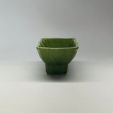 Vintage 1940s Green Ceramic Planters, Set of 2