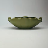 Vintage 1940s Green Ceramic Planters, Set of 2
