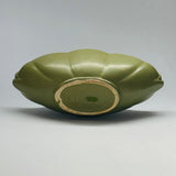 Vintage 1940s Green Ceramic Planters, Set of 2