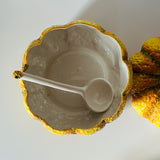 Vintage Oversized Ceramic Pumpkin Tureen/Centerpiece w/Ladle