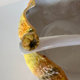 Vintage Oversized Ceramic Pumpkin Tureen/Centerpiece w/Ladle