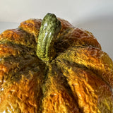 Vintage Oversized Ceramic Pumpkin Tureen/Centerpiece w/Ladle