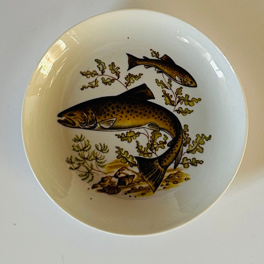 Vintage Fish Accent Plates, Set of 3