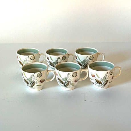 Vintage Woods Ware/Wood & Sons English Demitasse Cups, Set of 6