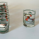 Vintage Georges Briard Drinks Set w/Glasses/Ice Bucket/Coasters, Set of 10