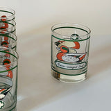 Vintage Georges Briard Drinks Set w/Glasses/Ice Bucket/Coasters, Set of 10