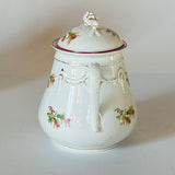 Vintage Floral/Gilt Teapot and Sugar Bowl, Set of 2