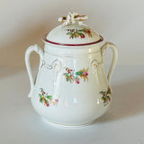 Vintage Floral/Gilt Teapot and Sugar Bowl, Set of 2