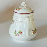 Vintage Floral/Gilt Teapot and Sugar Bowl, Set of 2