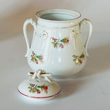 Vintage Floral/Gilt Teapot and Sugar Bowl, Set of 2