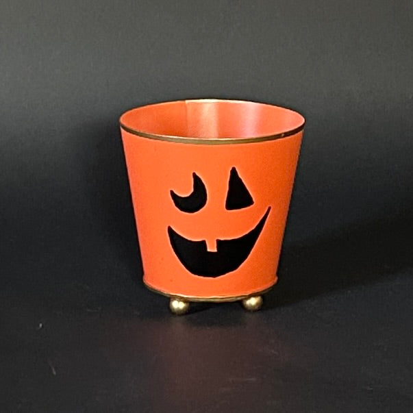 Small Hand-Painted Jack O'Lantern Cachepot by John 03