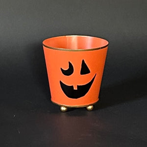 Small Hand-Painted Jack O'Lantern Cachepot by John 03