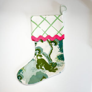 Old Peking Celadon Christmas Stocking