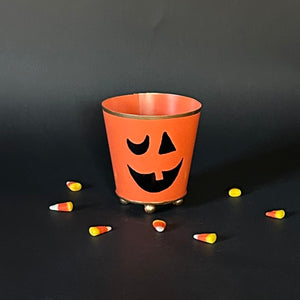 Small Hand-Painted Jack O'Lantern Cachepot by John 03