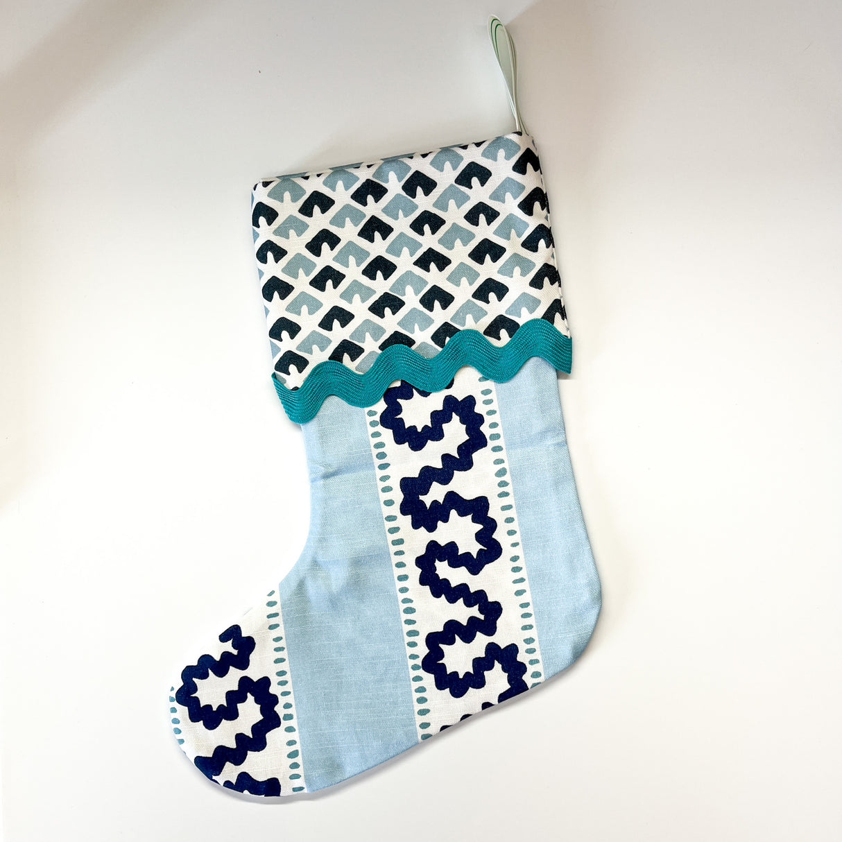 Harbor Trail Navy Christmas Stocking