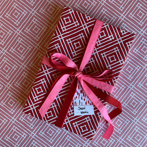 Island House Cranberry Red Gift Wrapping Paper