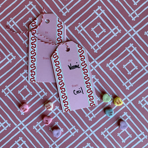 Harbor Trail Pink/Red Gift Tags, Pack of 10