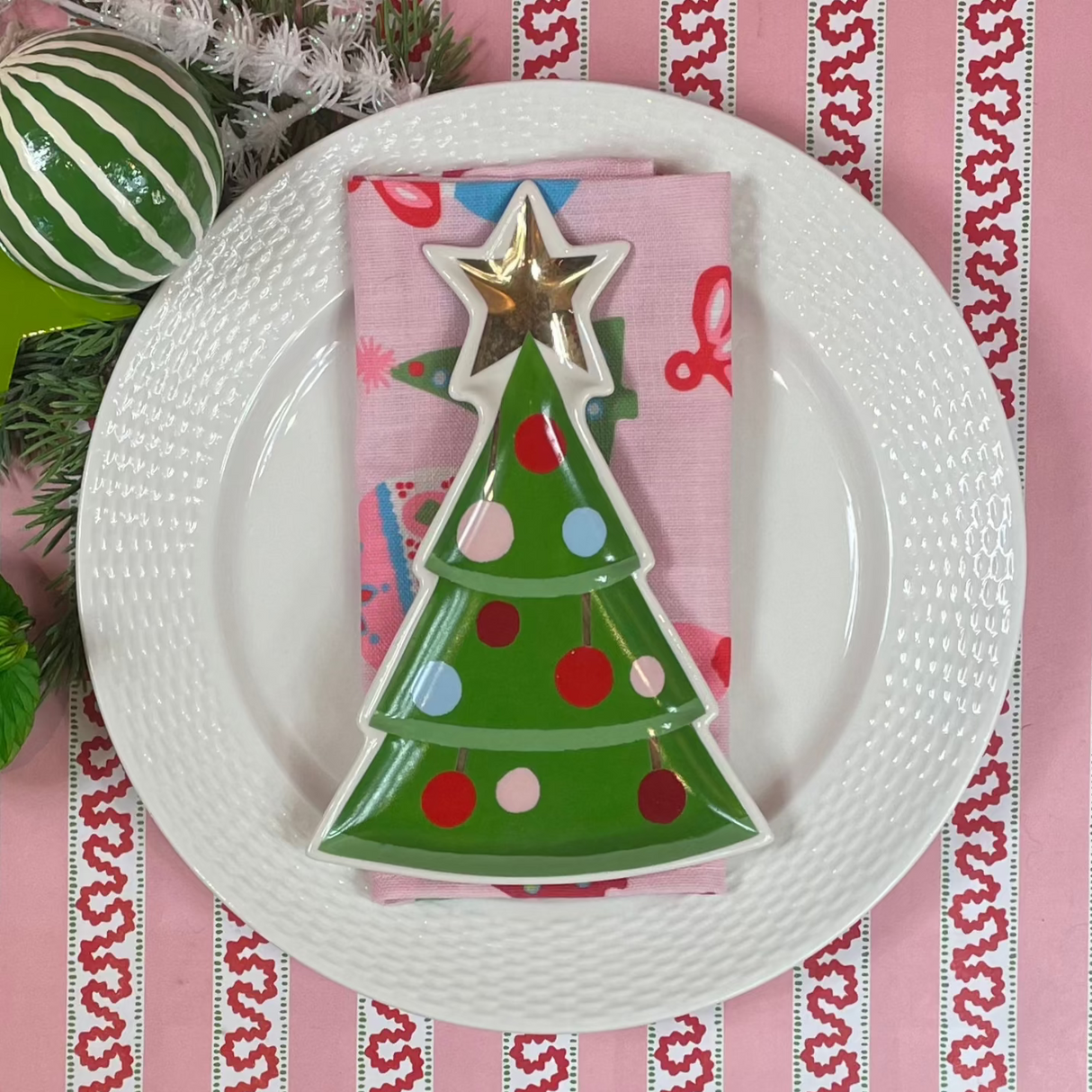 Christmas Tree Accent Plate