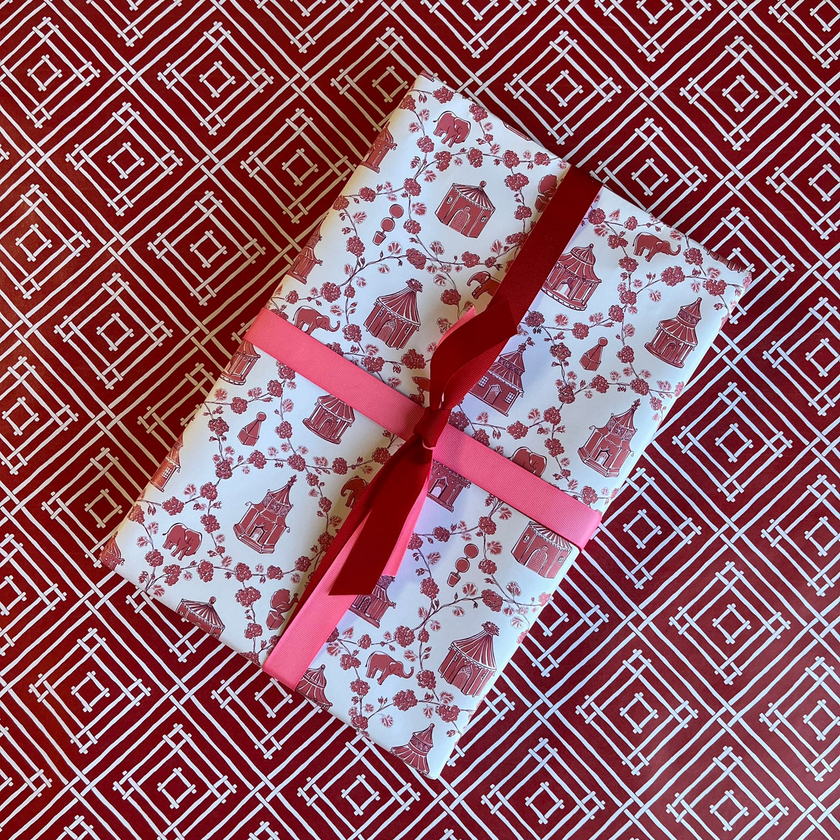 Pink Into The Garden Wrapping Paper